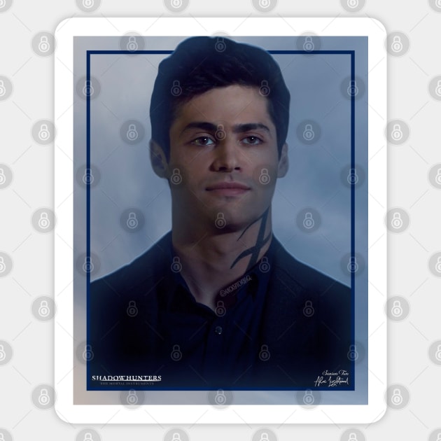 Alec Lightwood - Season Two Poster - Shadowhunters Sticker by vickytoriaq